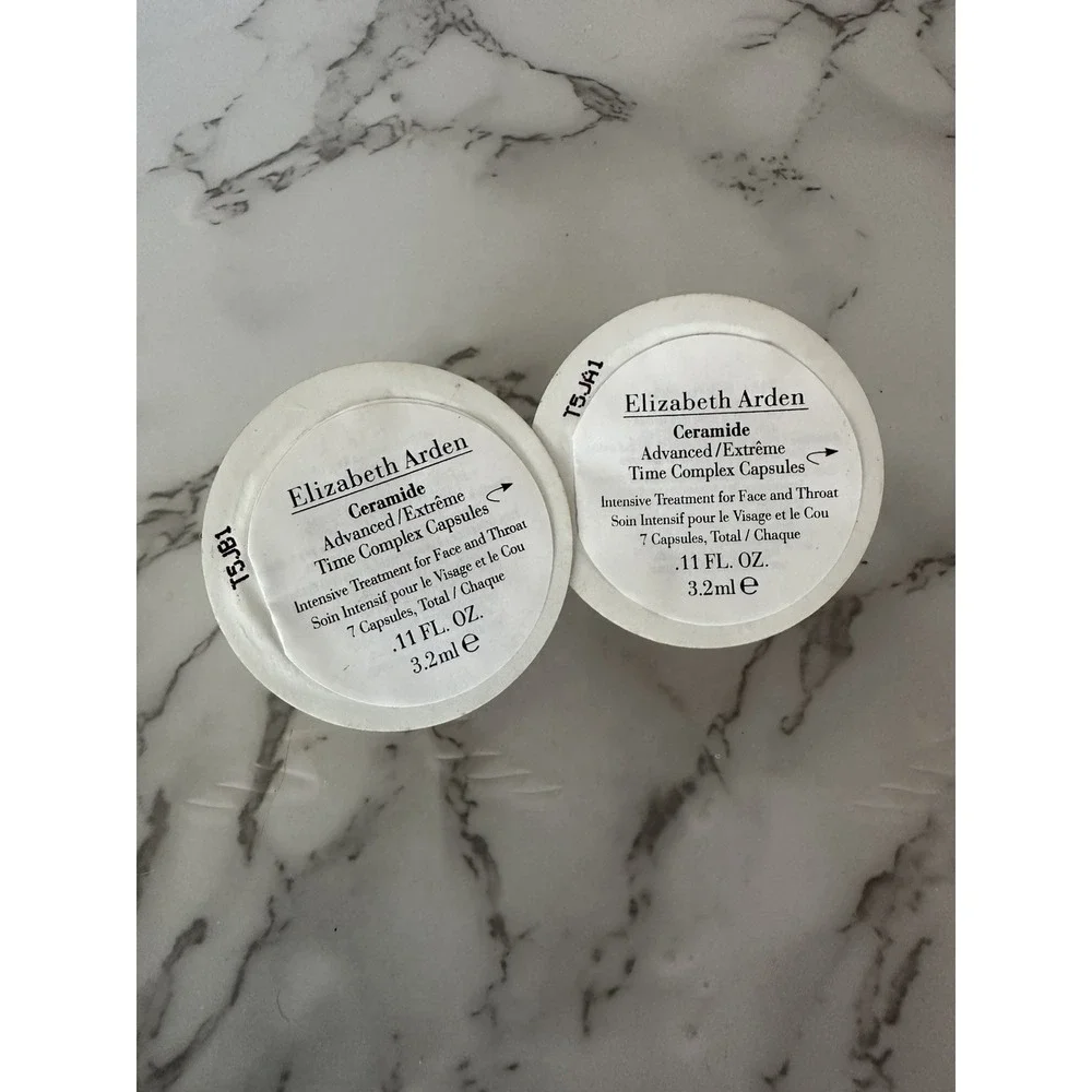 Elizabeth Arden Ceramide Advanced/Extreme Time Complex Capsules .11oz‎ x2. New